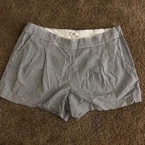 J. Crew Pleated Short in Seersucker
